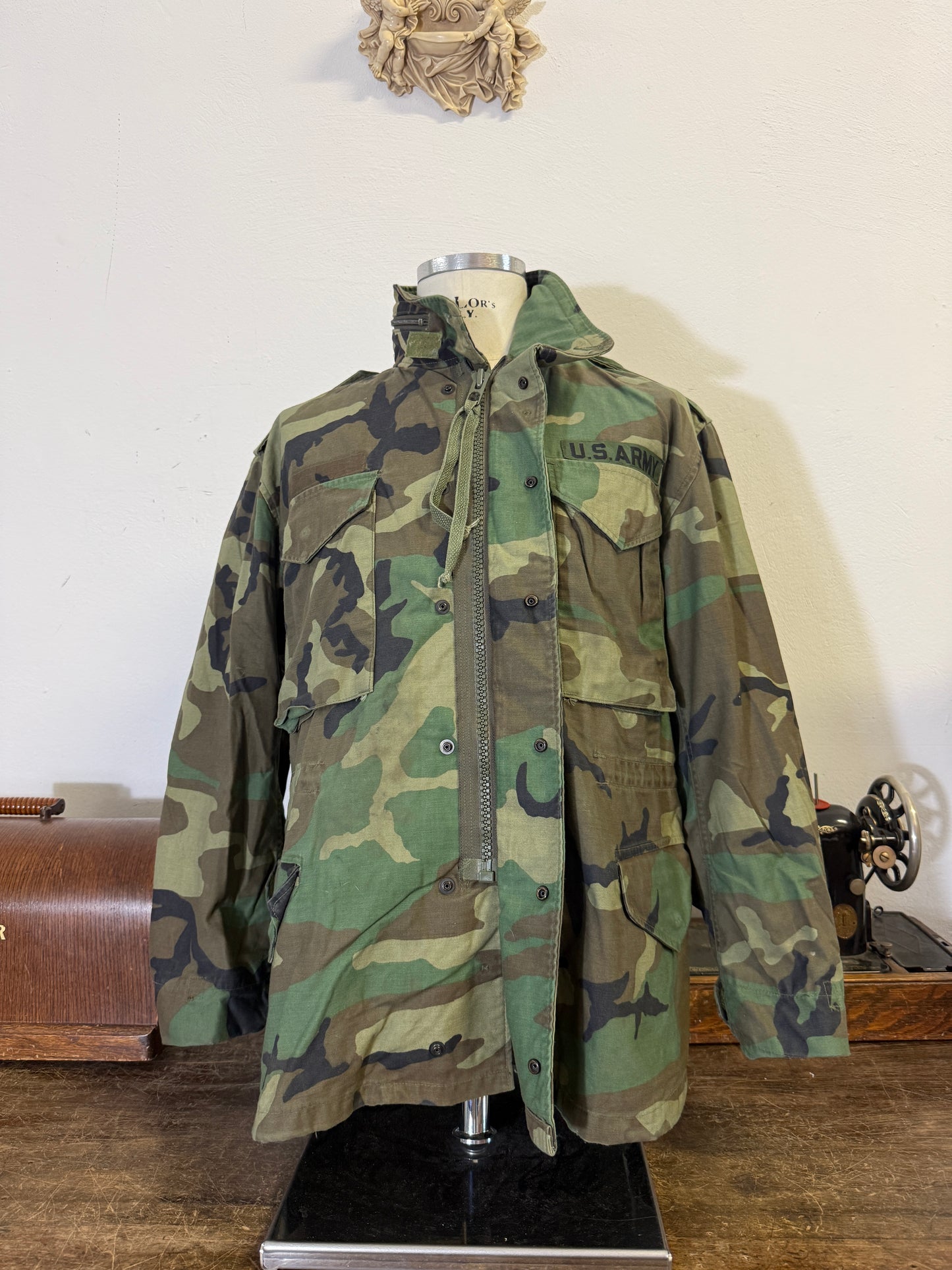 Vintage Woodland Field Jacket M65 Us Army “M/L”