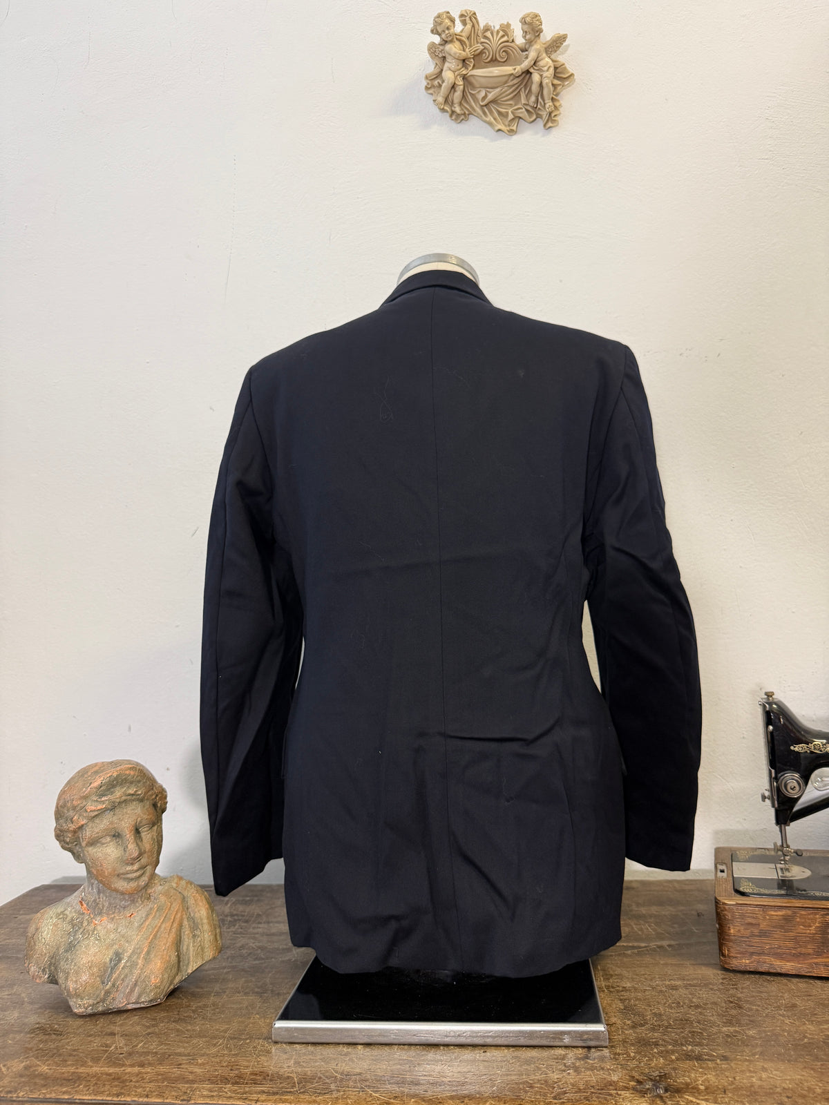 Vintage Italian Navy Double Breasted Jacket “M/L”