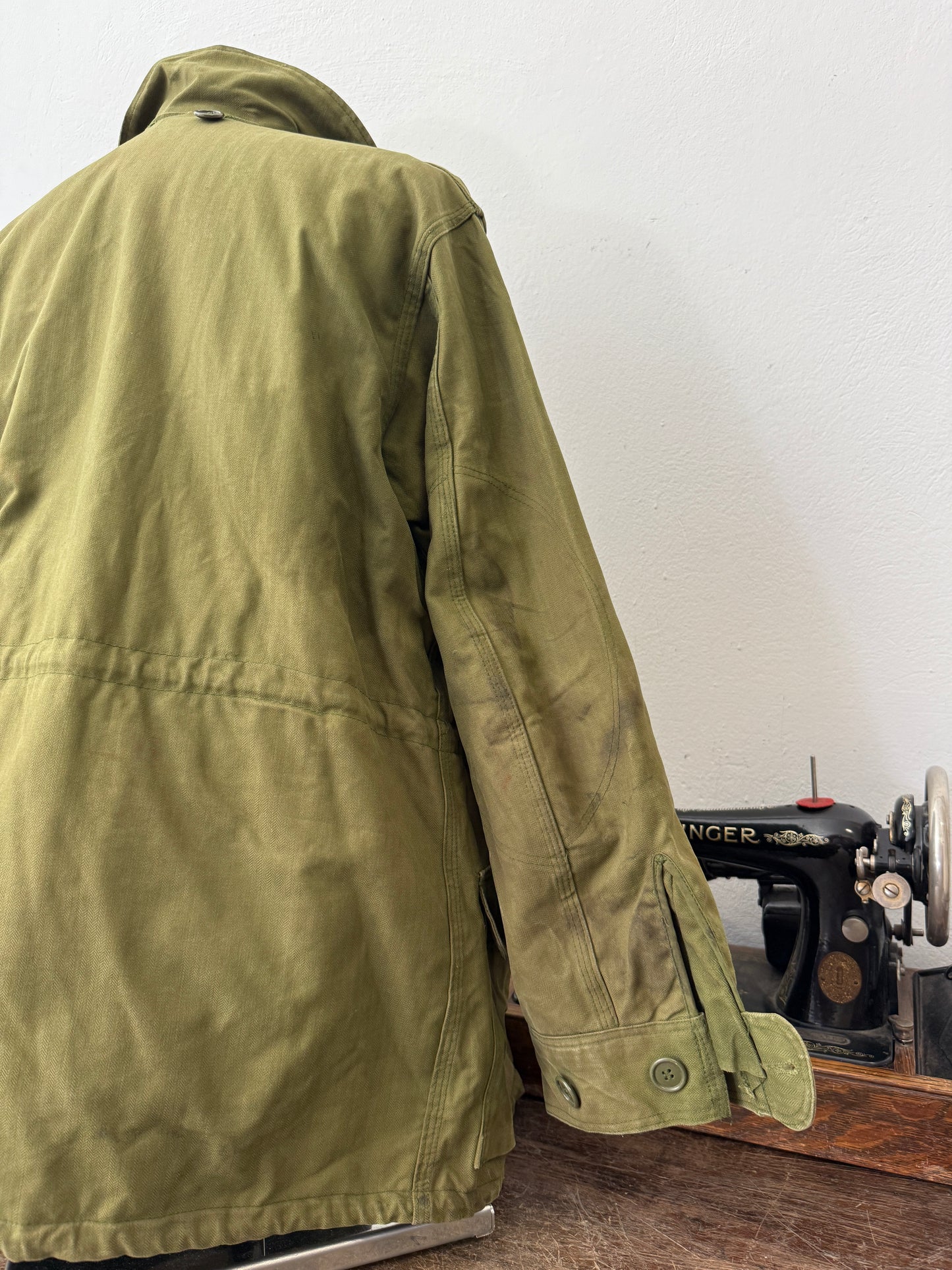 Vintage Danish Army Jacket HBT “M/L”