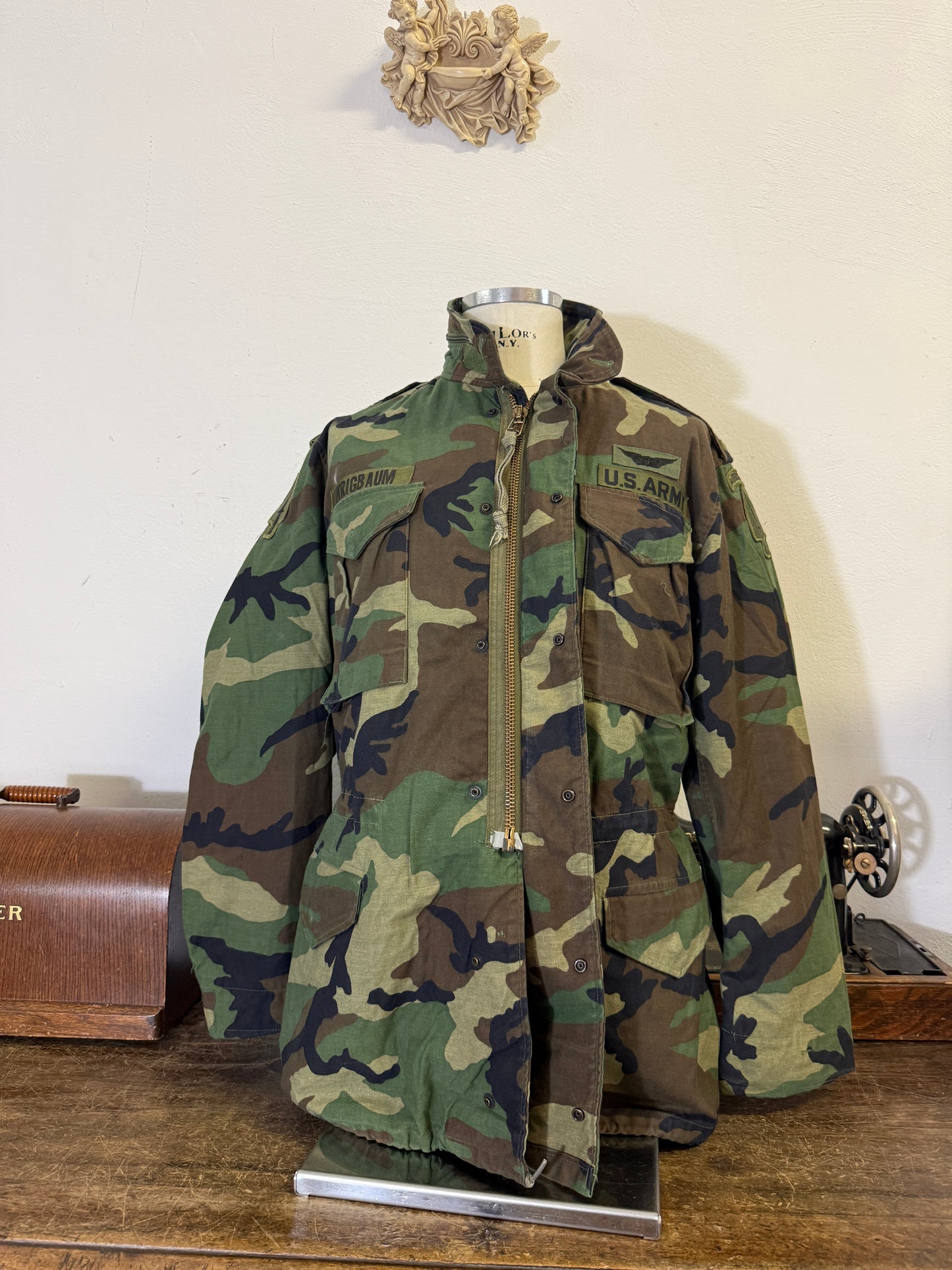 Vintage Woodland Field Jacket M65 Us Army “L/XL”