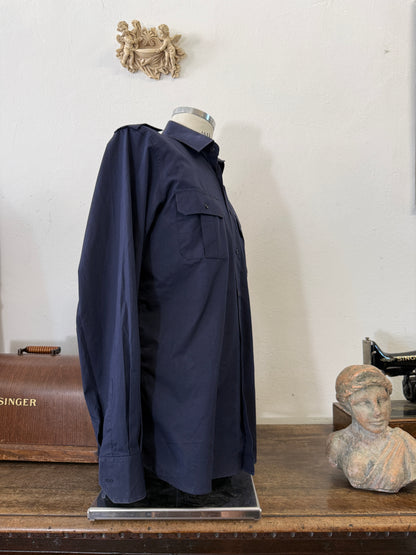 Vintage Italian Navy Shirt “L/XL”
