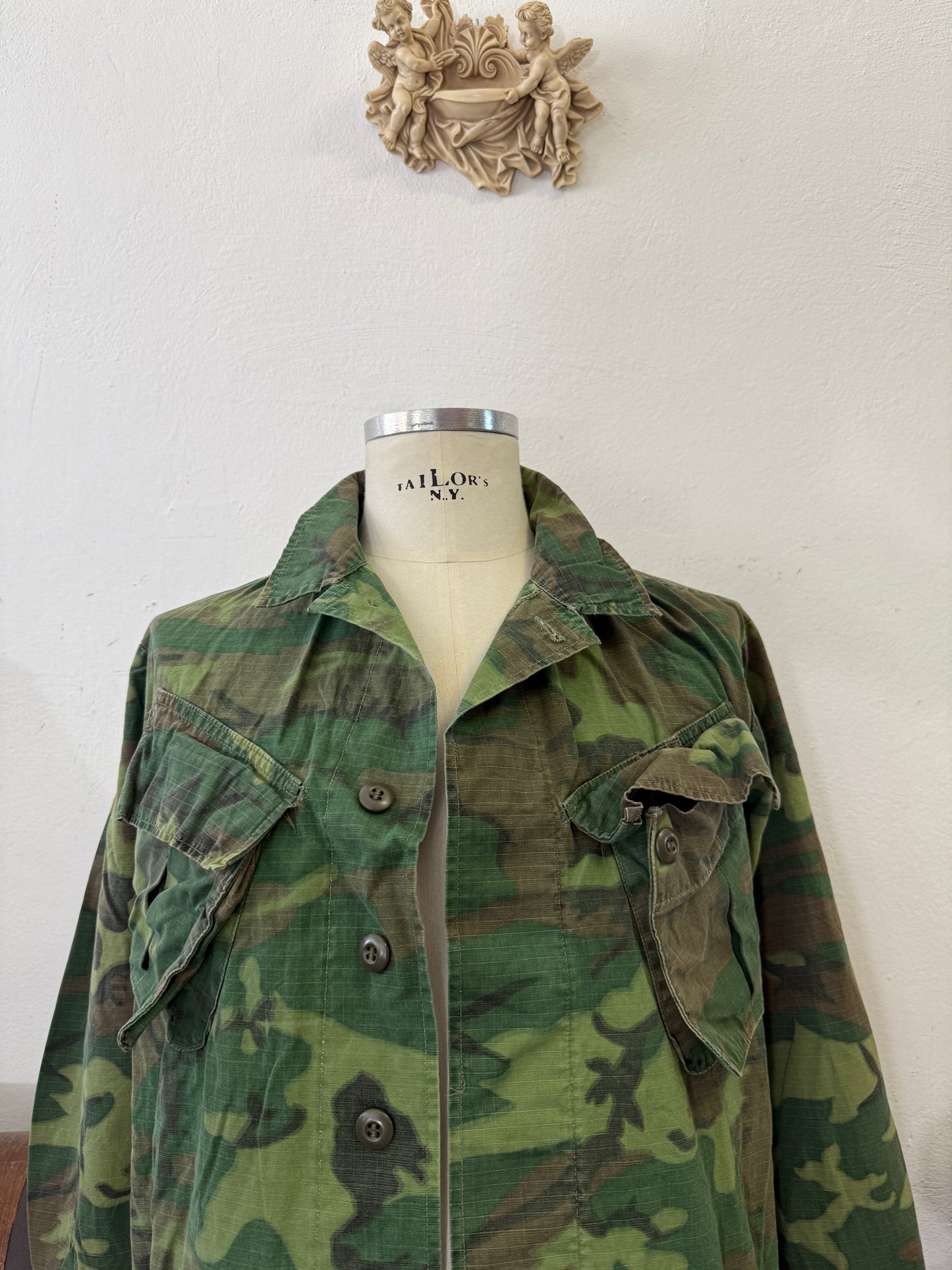 Vintage 60’s Ripstop Jungle Jacket ERDL Us Army “M”