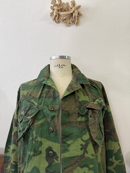 Vintage 60’s Ripstop Jungle Jacket ERDL Us Army “M”