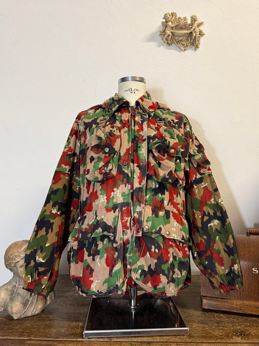 Vintage Swiss Army Camo Jacket M70 “L/XL”