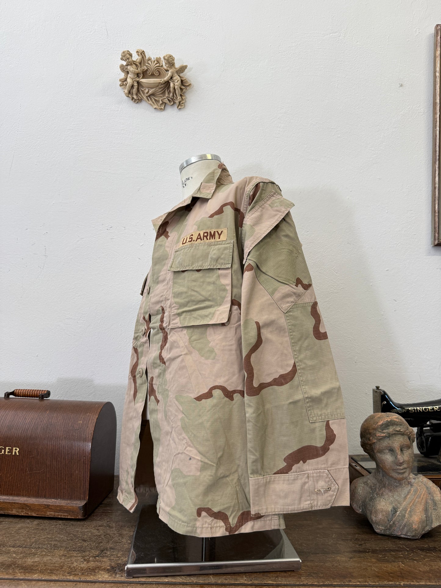 Vintage BDU Camo Jacket Ripstop US Army – L/XL