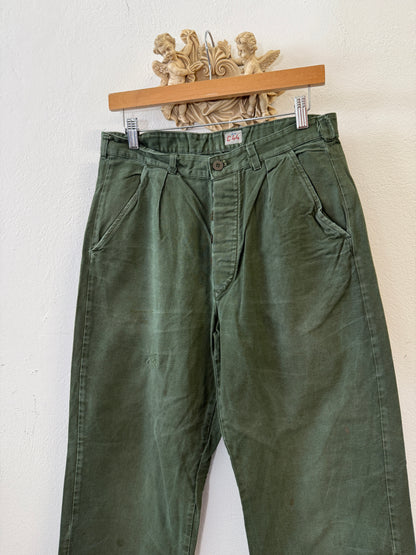 Vintage Swedish Army Fatigue Pants “W32”