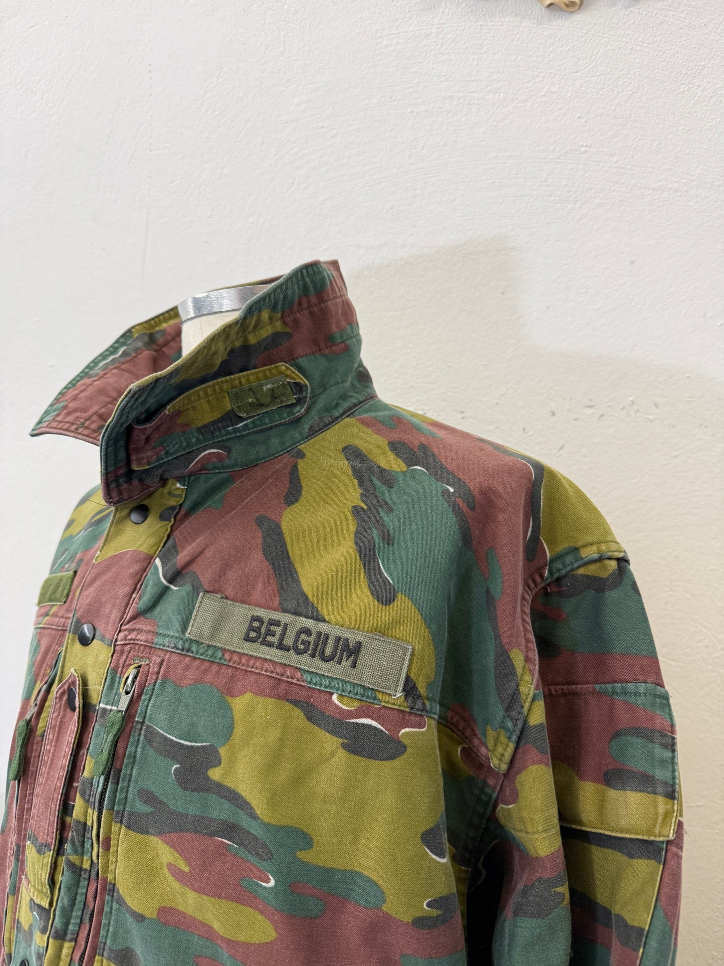 Vintage Belgian Army Camo Jacket “XXL”