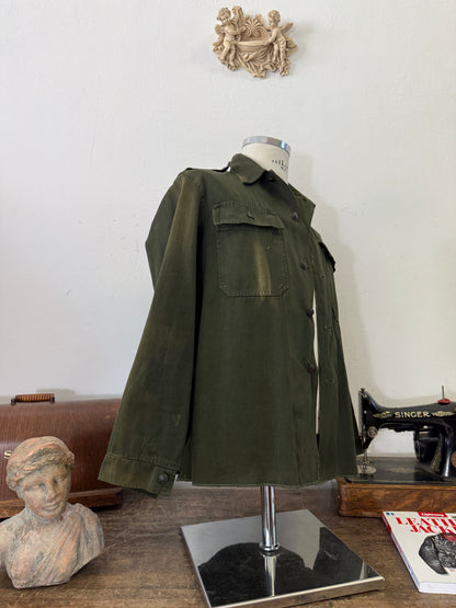 Vintage 80’s Faded Hungarian Army Shirt “S”