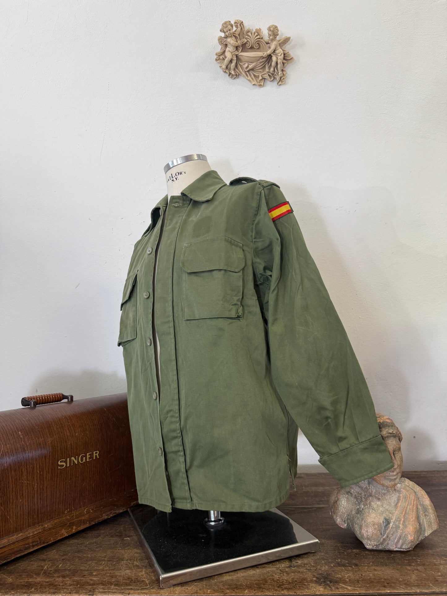 Vintage Spanish Army Shirt “M/L”