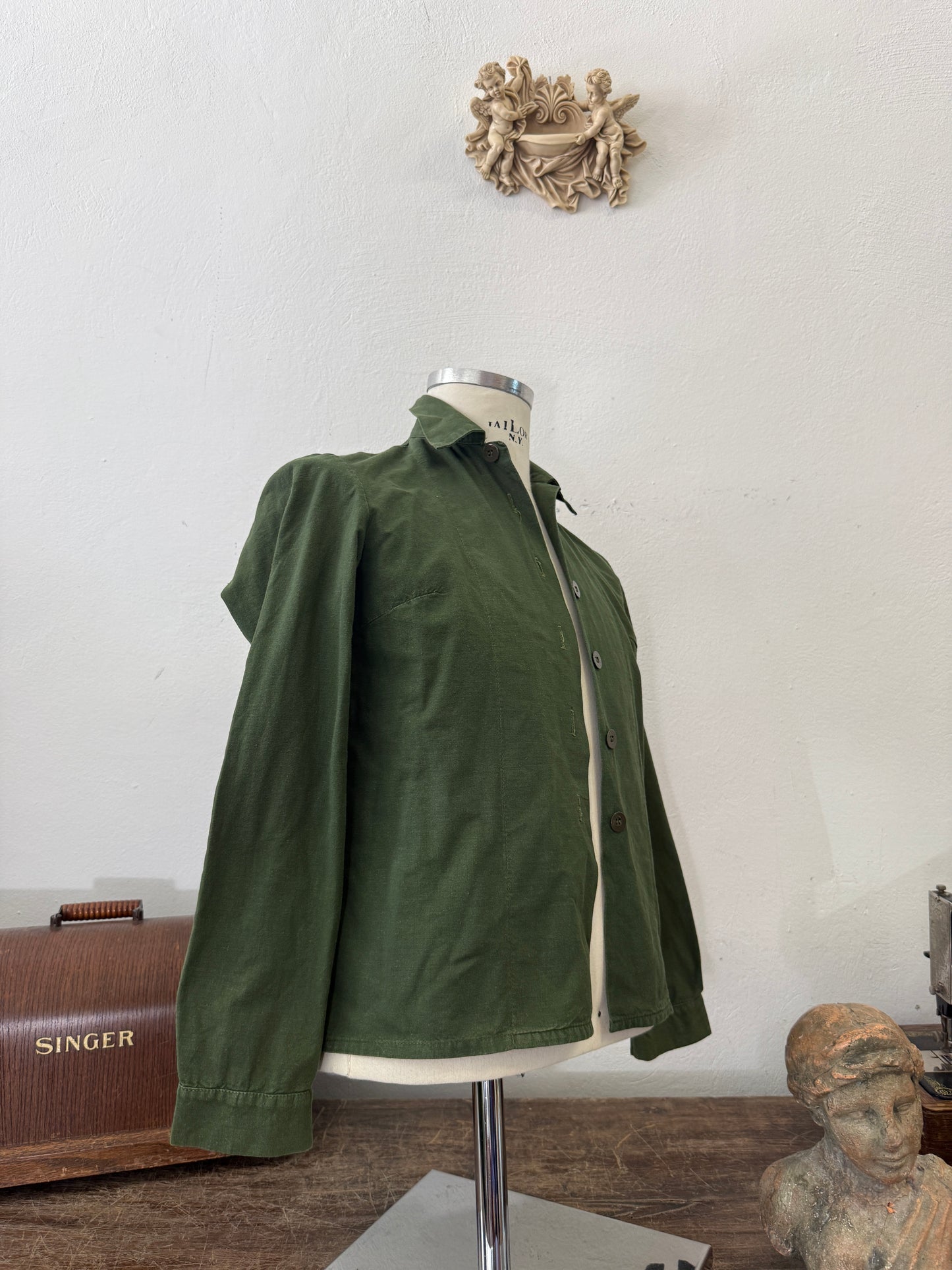 Vintage 80’s Woman Swedish Army Shirt - XS