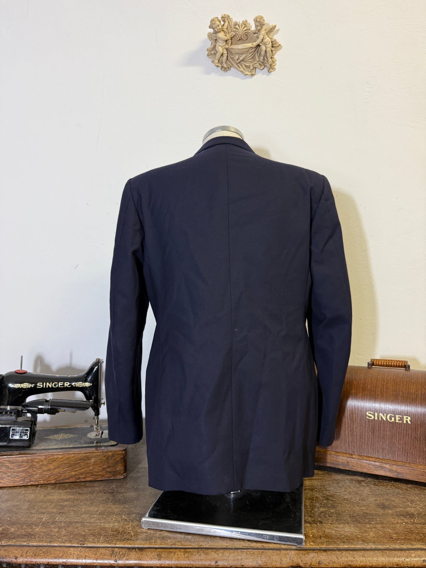 Vintage 00’s Italian Navy Double Breasted Jacket “L”