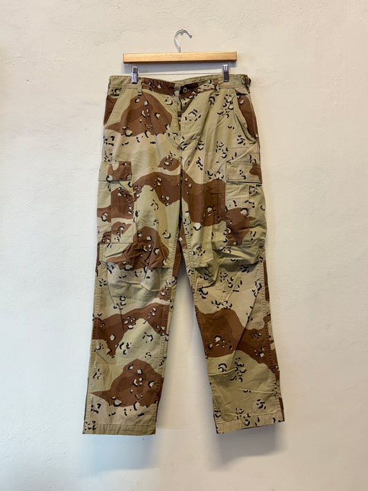 Vintage Desert Chocolate Cargo Pants Us Army “W34”