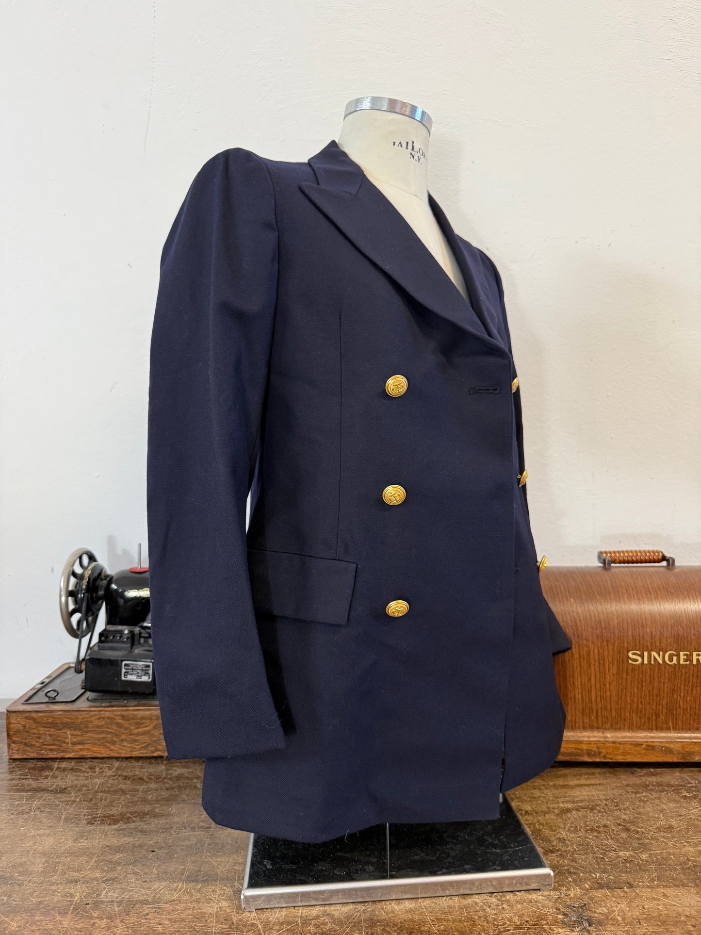 Vintage 00’s Italian Navy Double Breasted Jacket “XS/S”