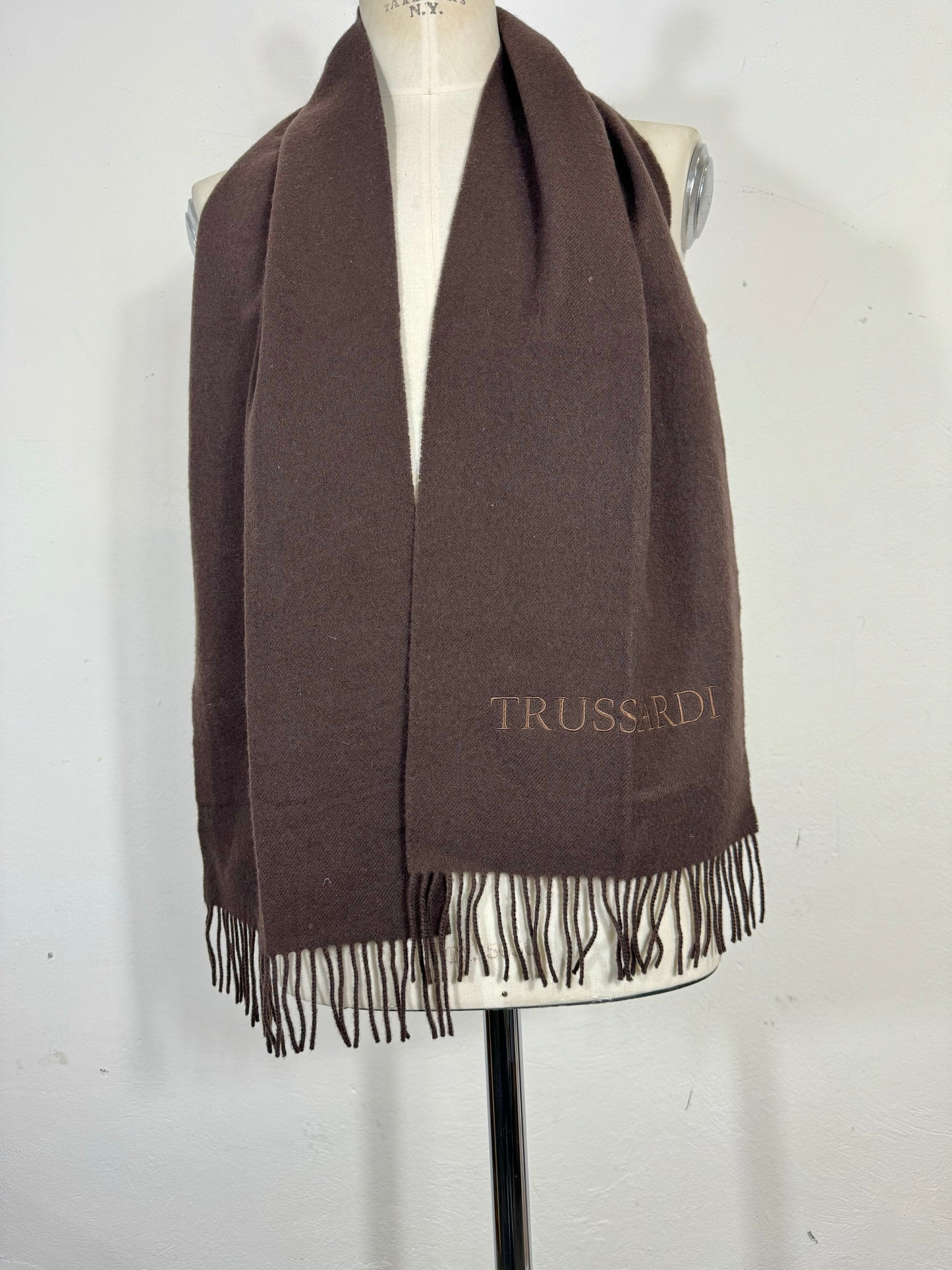 écharpe Trussardi en laine vintage