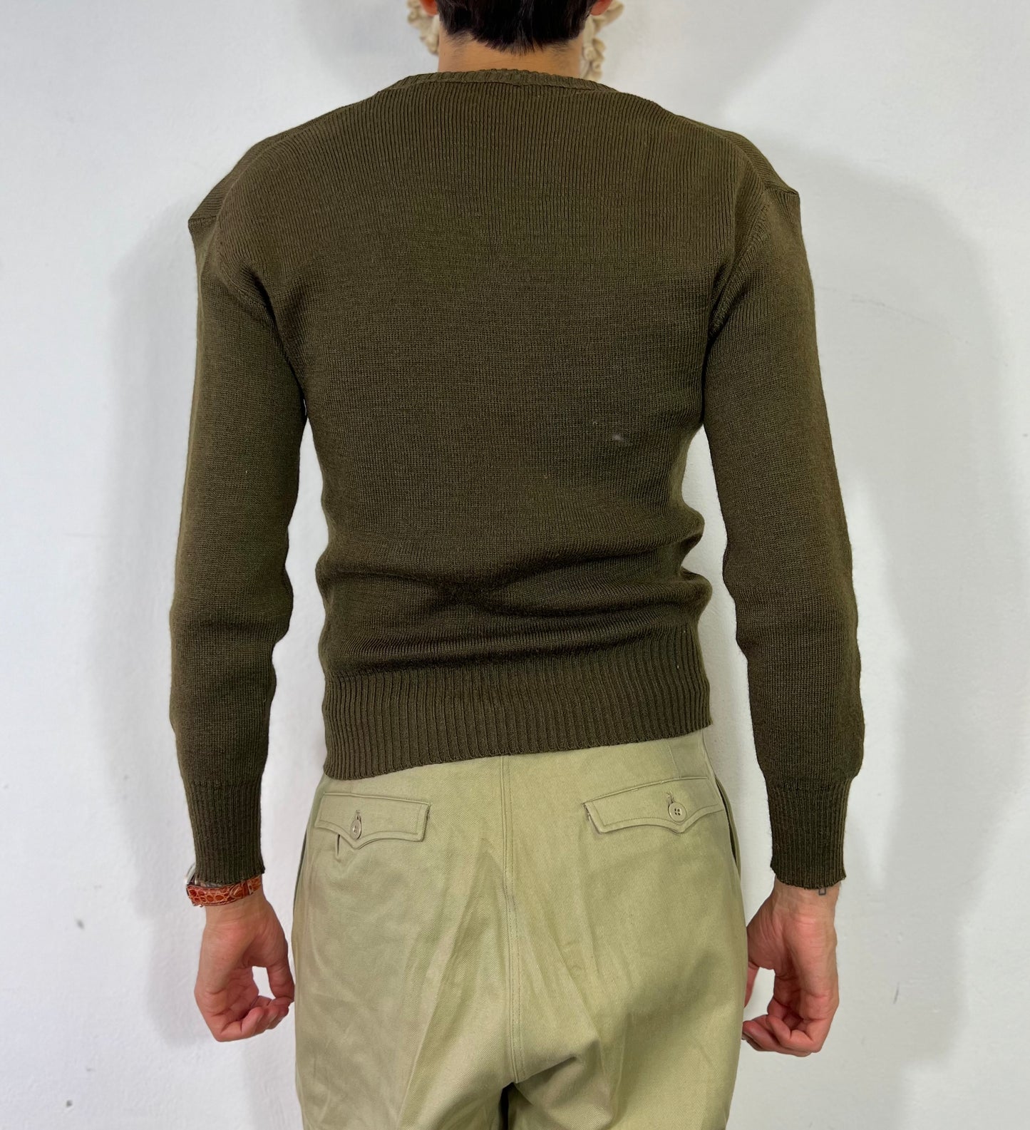 Vintage 50's French Army Wool Sweater