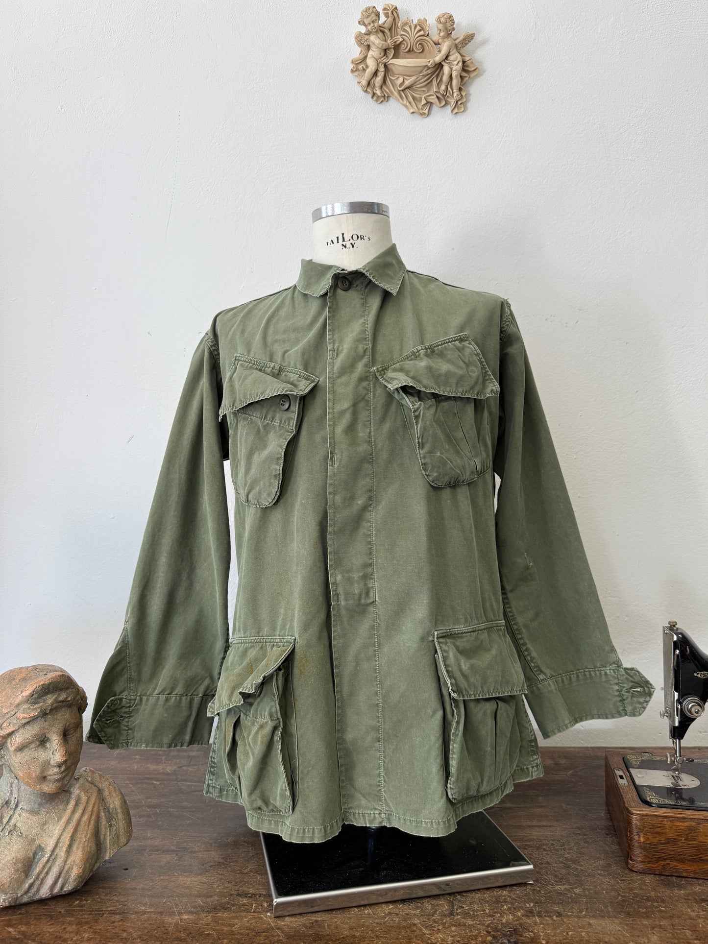 Vintage 60’s Jungle Jacket Popeline Us Army “M/L”