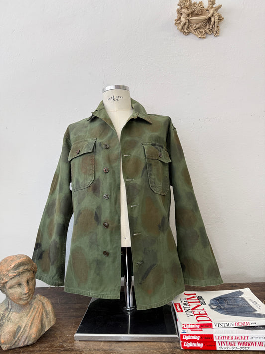 Vintage Camo Shirt Us Army Vietnam - Custom “L”