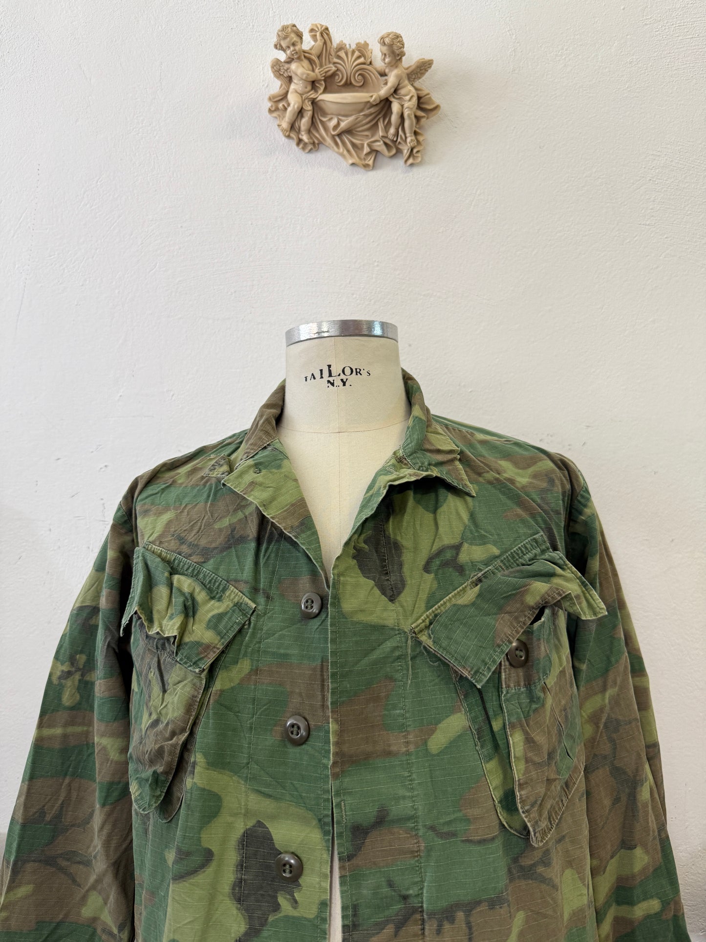 Vintage 60’s Ripstop Jungle Jacket ERDL Us Army “M/L”