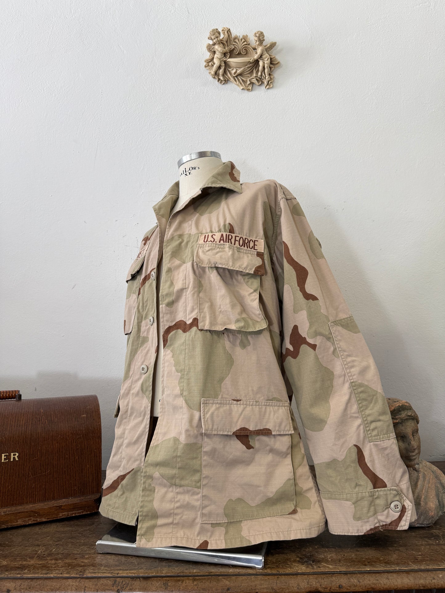 Vintage BDU Camo Jacket Ripstop US Army – L/XL