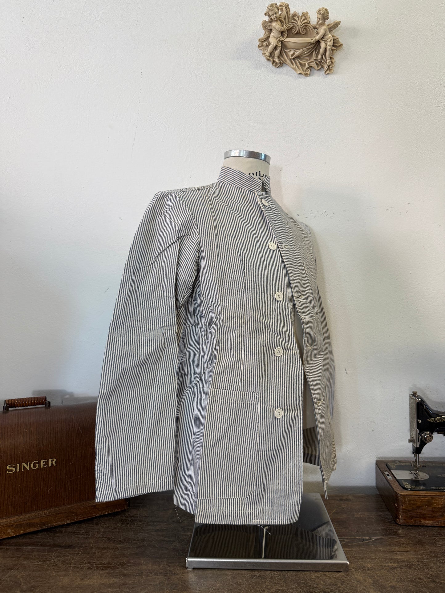 Vintage Italian Army Chef Jacket “S”
