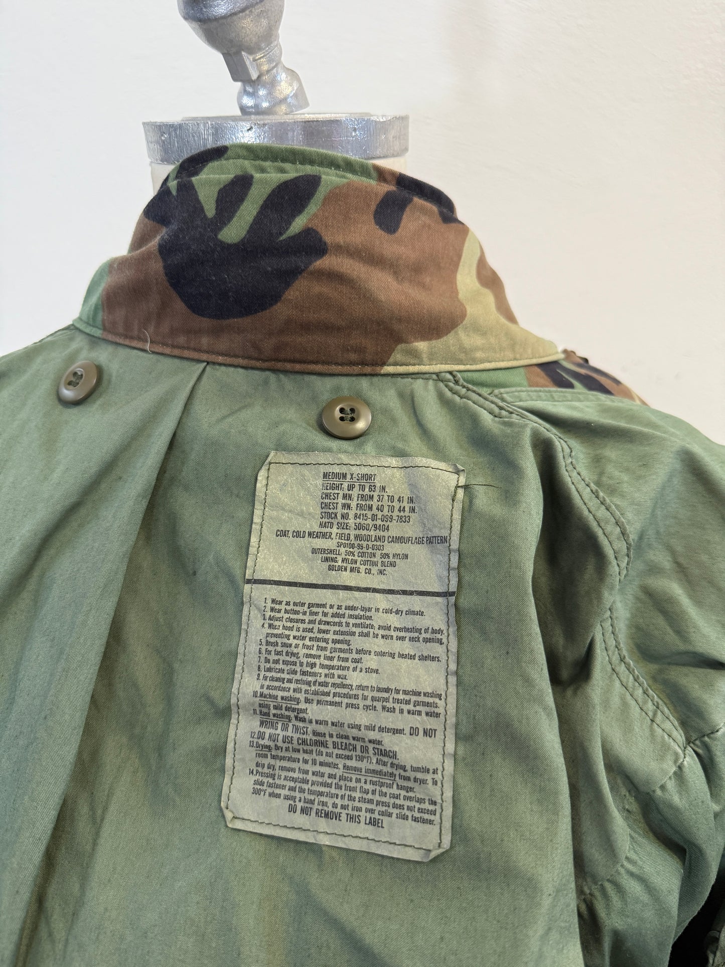 Vintage Woodland Field Jacket M65 Us Army “M”