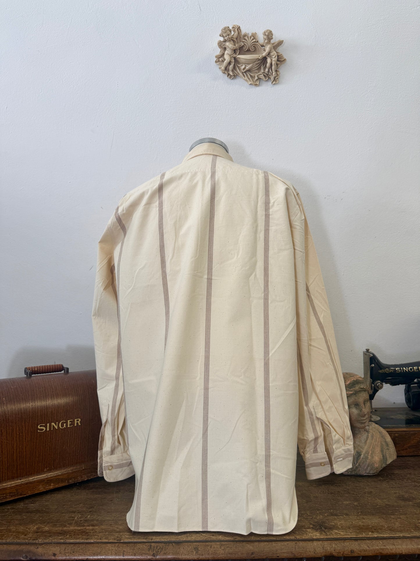 Deadstock Italian Army Prisoner Stripe Shirt