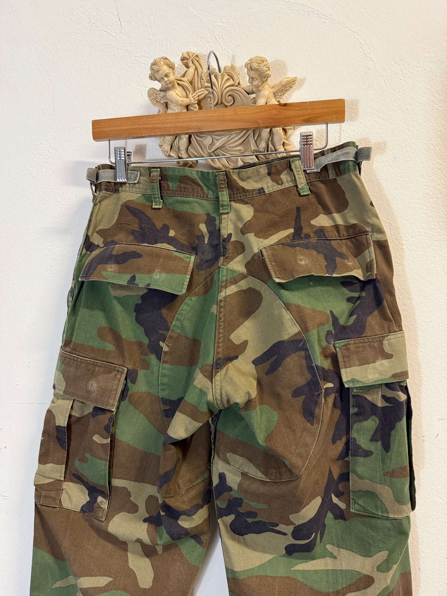 Vintage Woodland Camo Cargo Pants Us Army “W29”