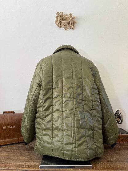 Olive Green Padded Jacket With Collar “XL”