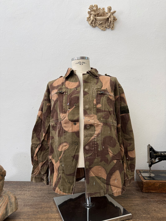 Vintage Distressed Hungarian Army Camo Jacket “M”