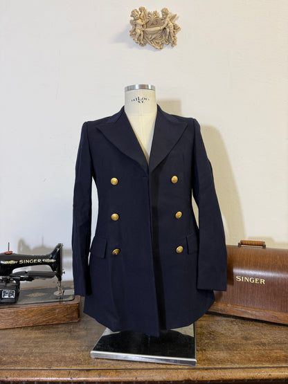 Vintage 90’s Italian Navy Double Breasted Jacket “S”