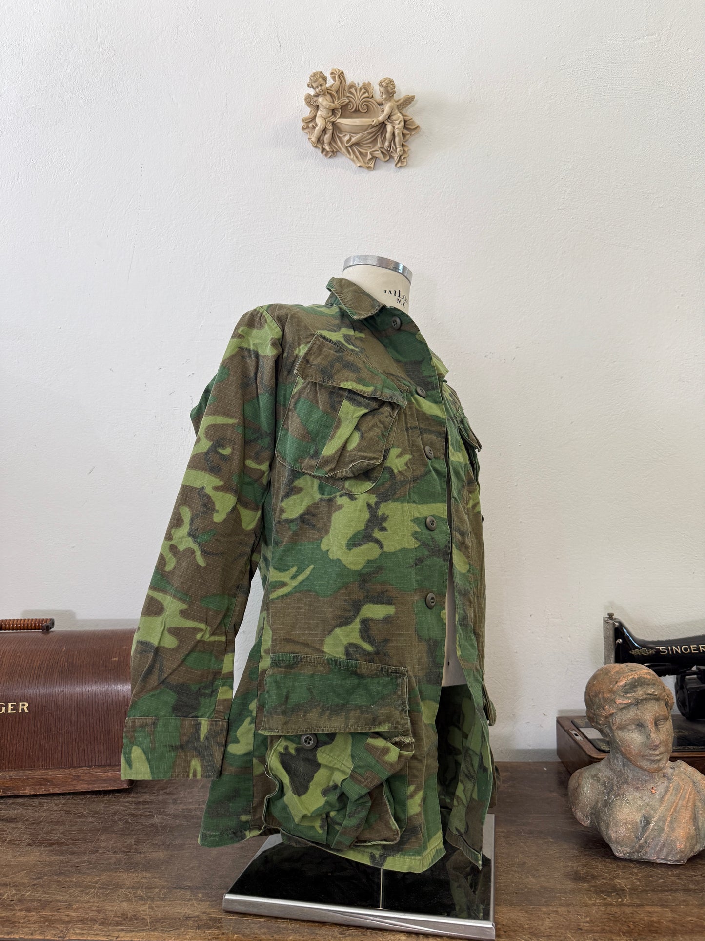 Vintage 60’s Ripstop Jungle Jacket ERDL Us Army “S/M”