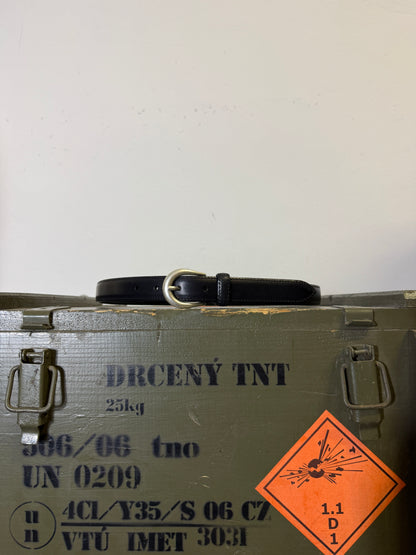 Black Leather Belt - Mancini 1979 x Mister Archive®