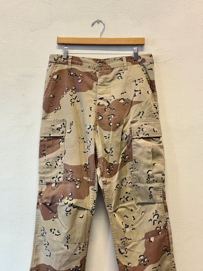 Vintage Desert Chocolate Cargo Pants Us Army “W33”