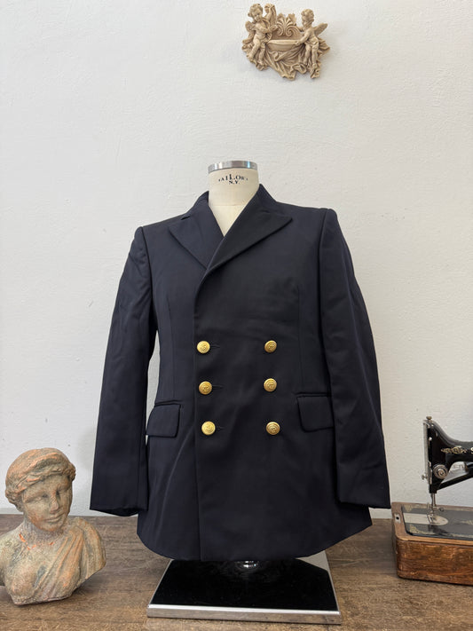 Vintage Italian Navy Double Breasted Jacket “M/L”