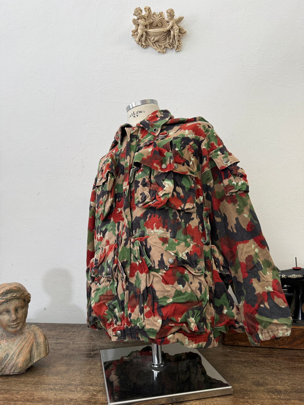 Vintage Swiss Army Camo Jacket M70 “L”