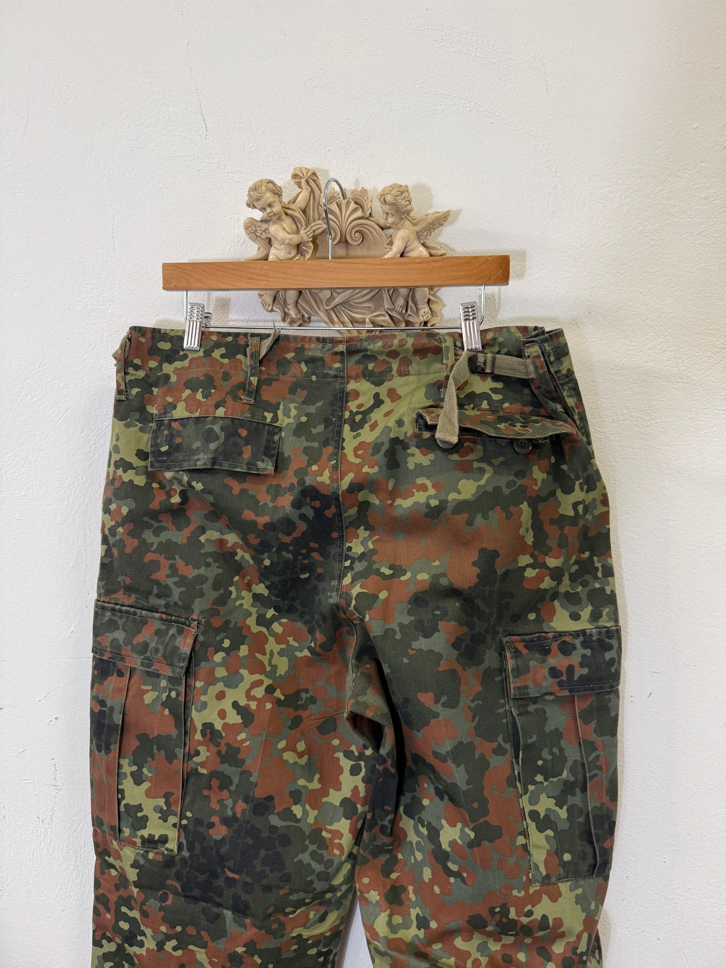 Vintage German Army Camo Cargo Pants “W36”