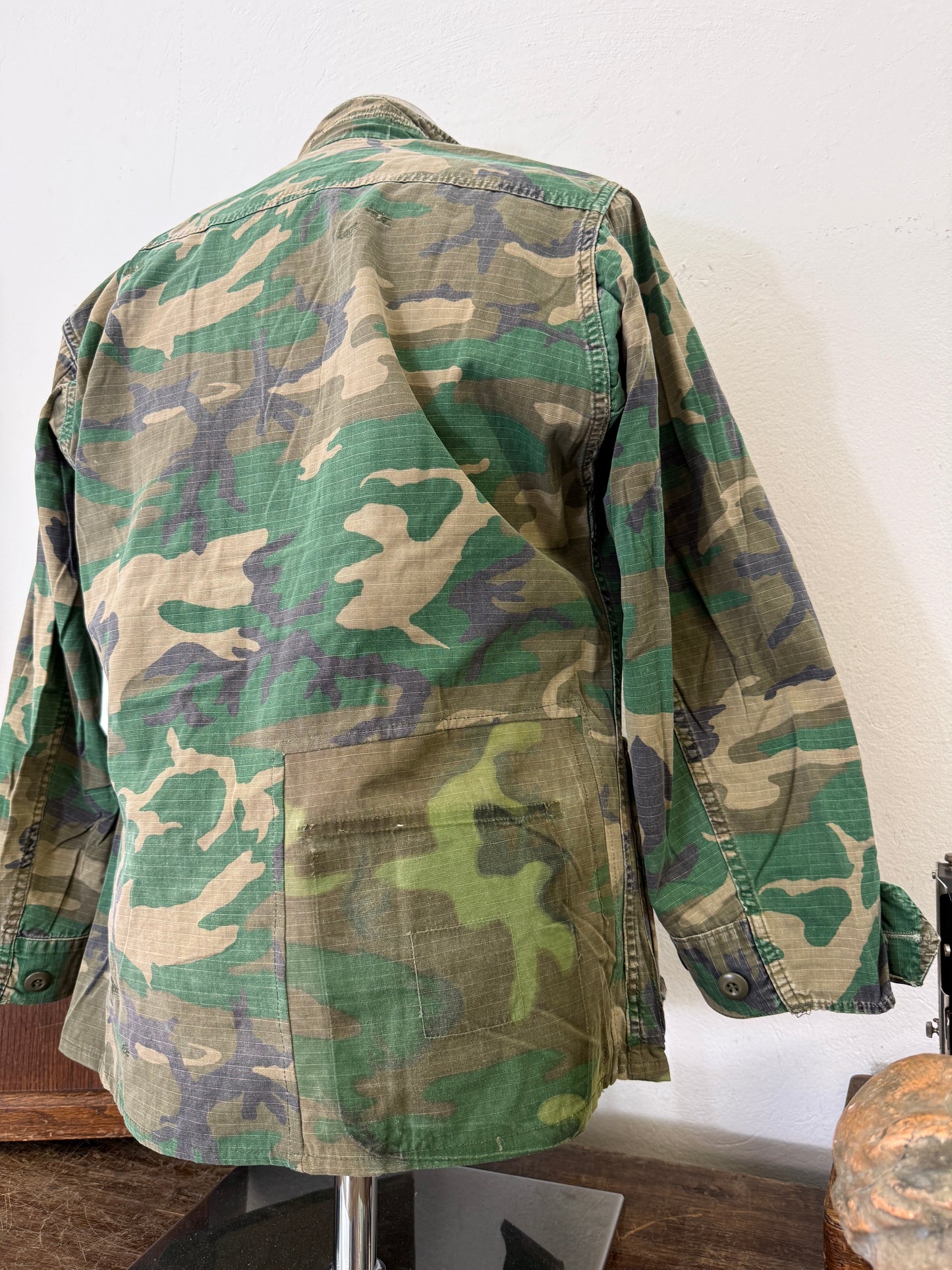 Vintage 1970-80s ERDL Camouflage Pattern Hot Weather Jacket Ripstop “S”