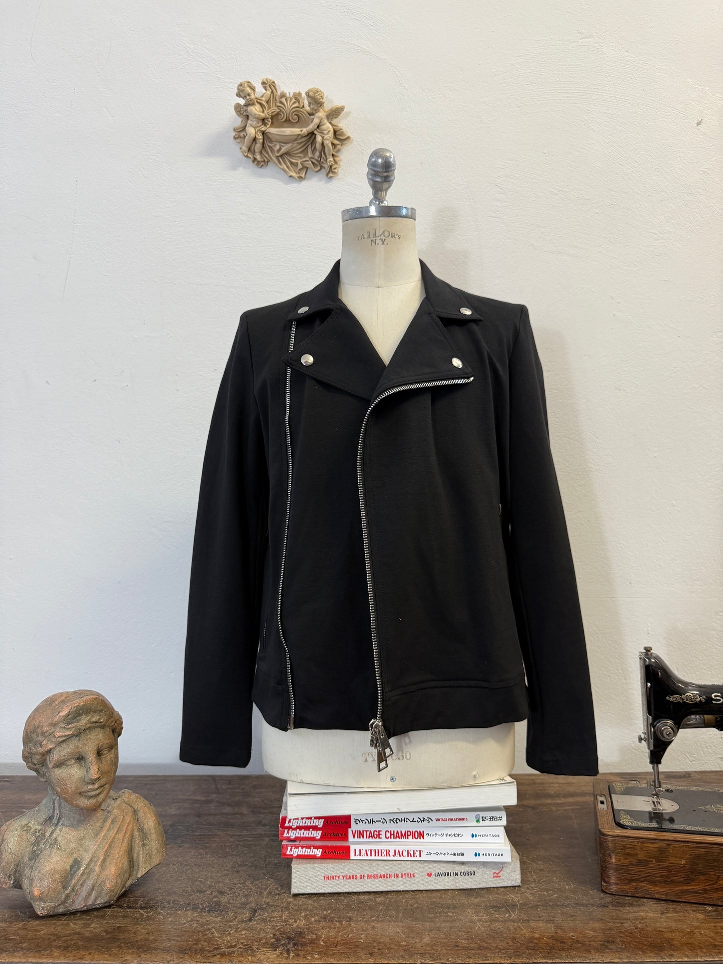 Fabric Biker Jacket “M”