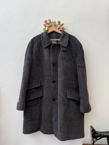 Vintage Grey Raglan Coat - Made in Italy “L/XL”