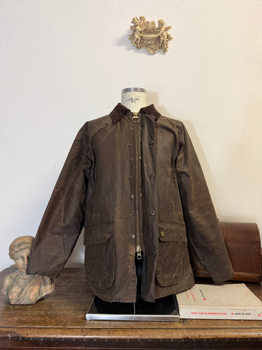 Vintage 80s/90s waxed jacket made in England “L”