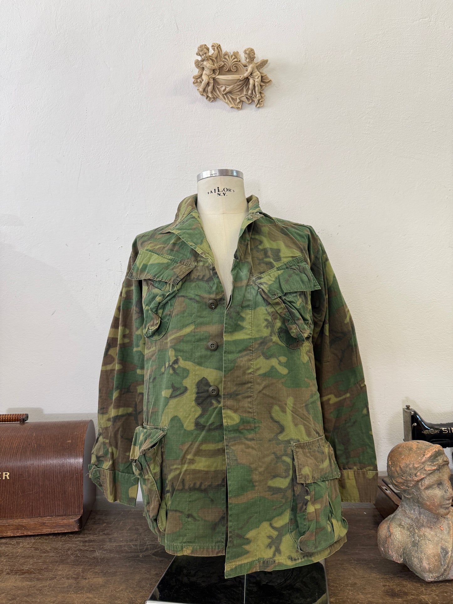 Vintage 60’s Ripstop Jungle Jacket ERDL Us Army “M/L”
