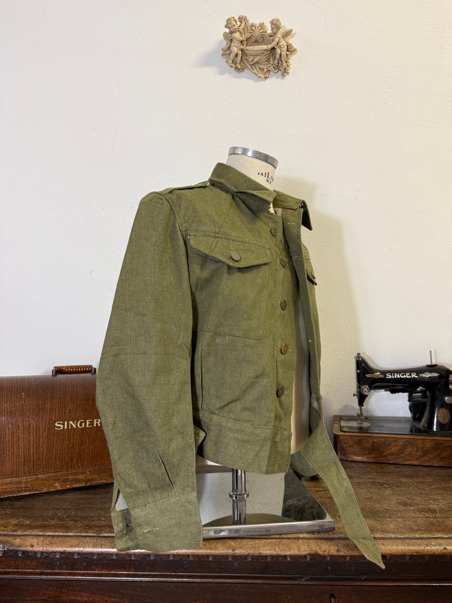 Vintage 50’s Selvedge British Army Jacket “S”