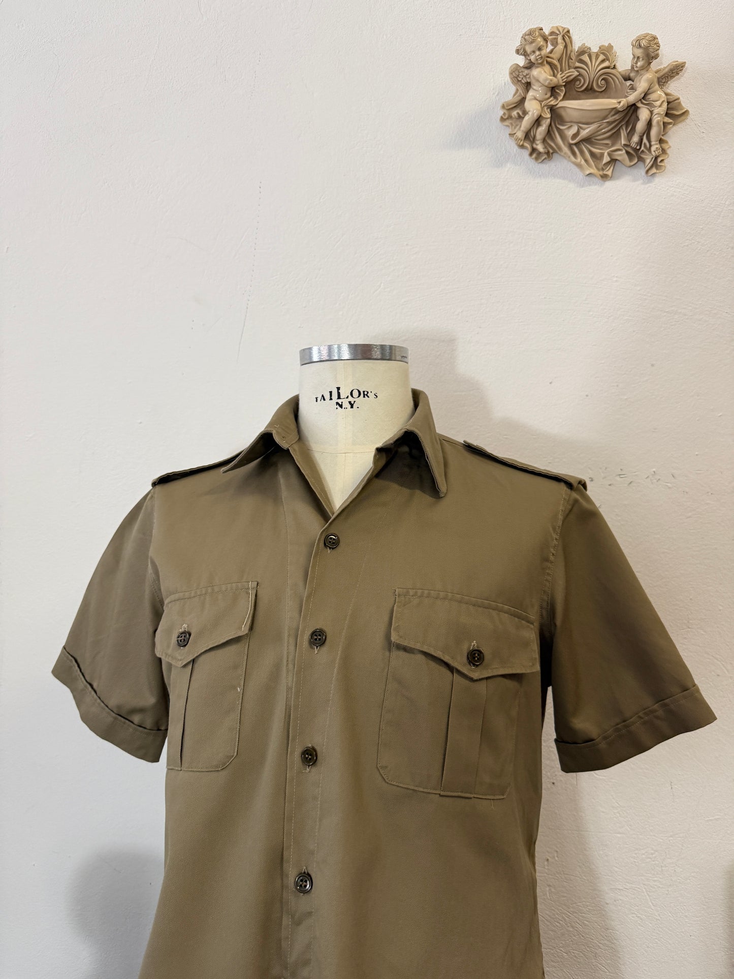 Vintage 80’s Italian Army Shirt “S/M”