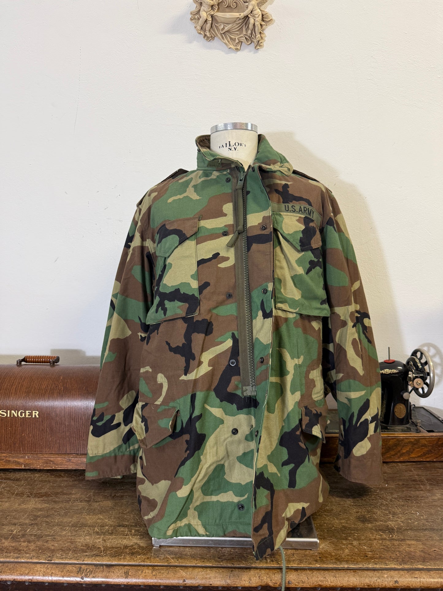 Vintage Woodland Field Jacket M65 Us Army “L/XL”