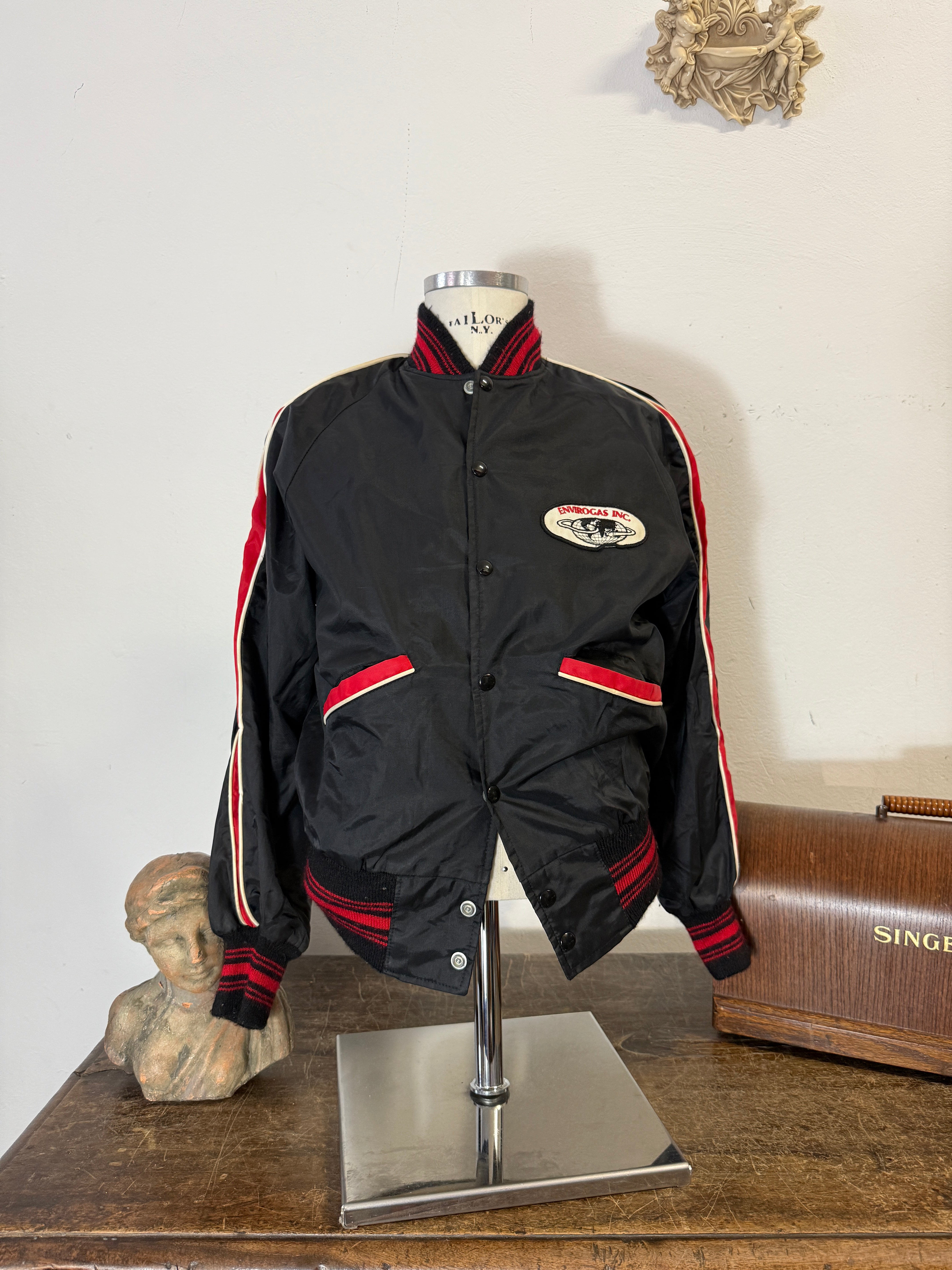 \"完全無地\"80s-90s Virsity Jacket Made In USA 完全無地