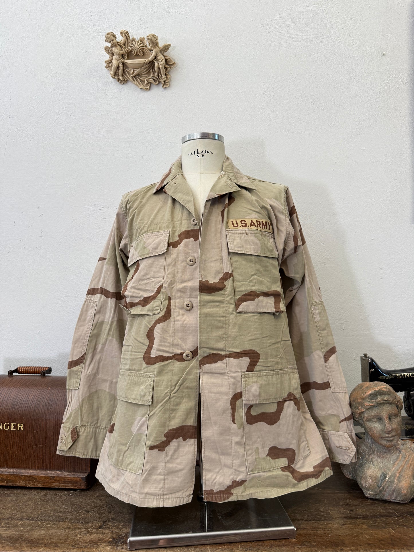 Vintage BDU Camo Jacket Ripstop US Army – L/XL