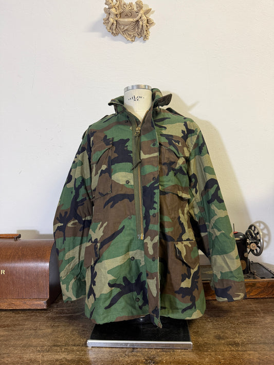 Vintage Woodland Field Jacket M65 Us Army “L”