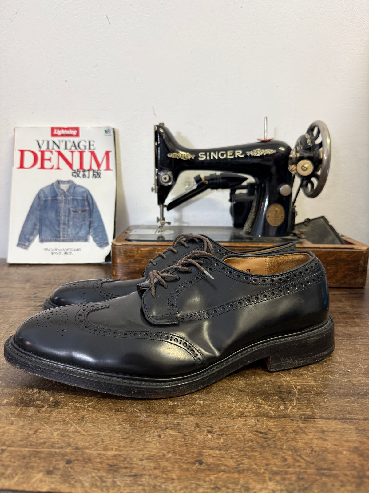 Used Church’s Men’s Black Leather Derby Shoes – Made in England – UK Size 10