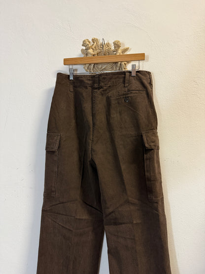 Vintage 80’s German Army Moleskin Cargo Pants “W35”