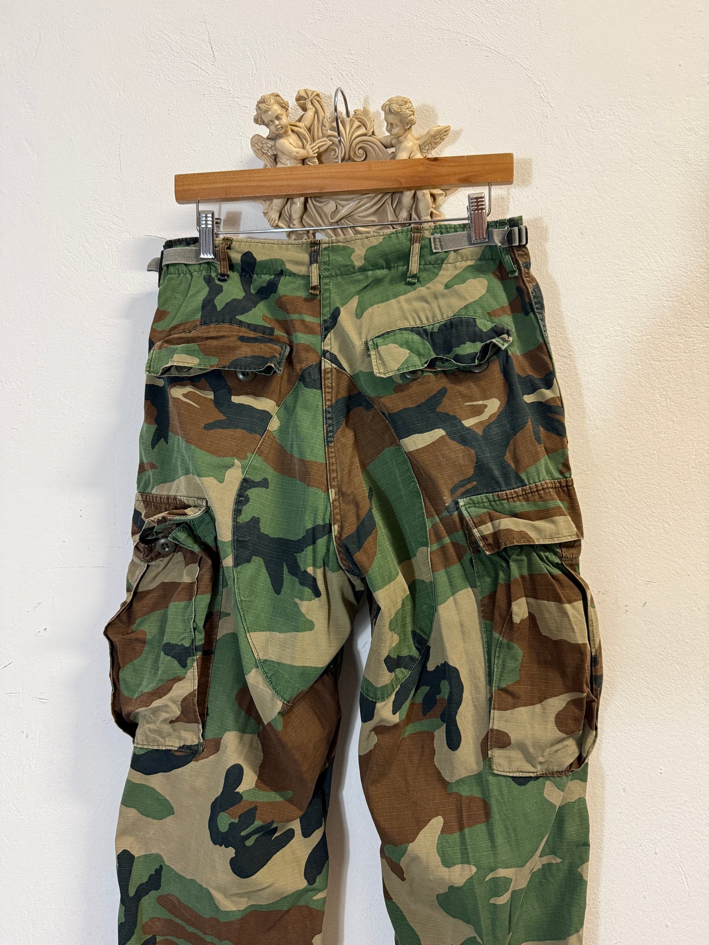 Vintage Woodland Camo Cargo Pants Us Army Rip Stop “W30”
